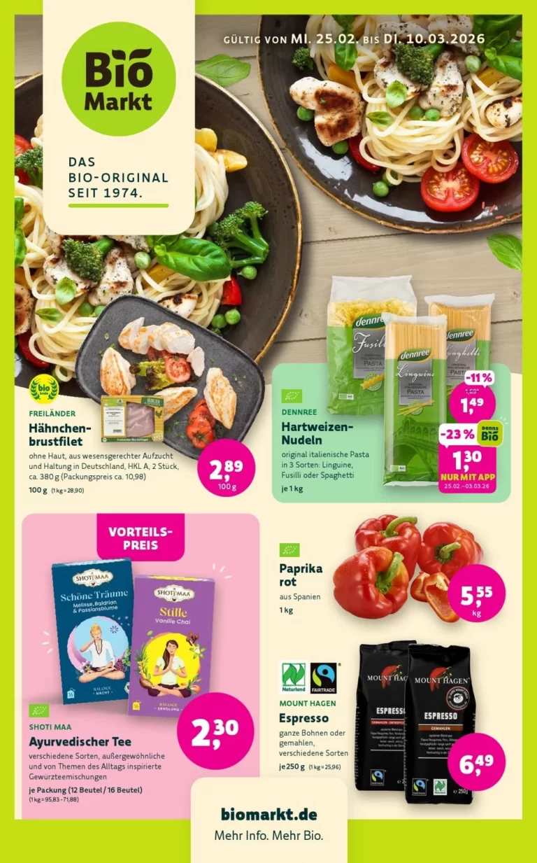 Biomarkt Denns Prospekt 25.02.2026 - 10.03.2026