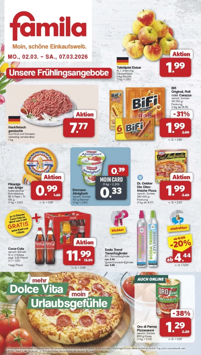 Angebot Famila Prospekt 02.03.2026 bis 07.03.2026