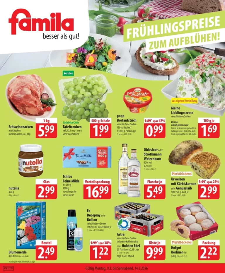 Famila Prospekt 09.03.2026 bis 14.03.2026