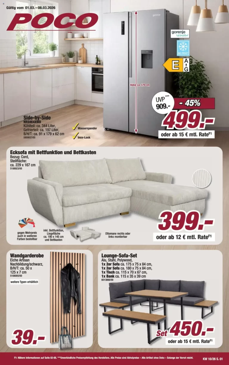 Poco prospekte küche 01.03.2026 bis 08.03.2026