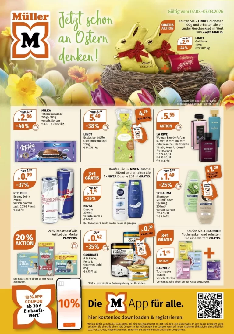 Müller drogeriemärkte 02.03.2026 — 07.03.2026