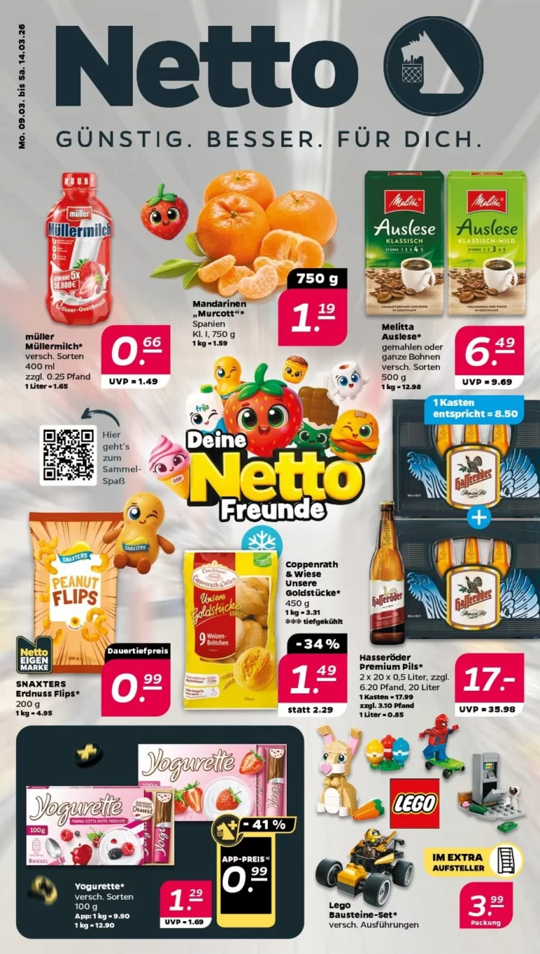 Netto Prospekt 09.03.2026 bis 14.03.2026 schwarz 