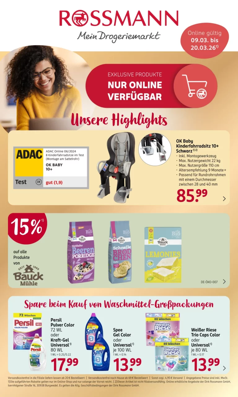 Rossmann online shop 09.03.2026 bis 20.03.2026