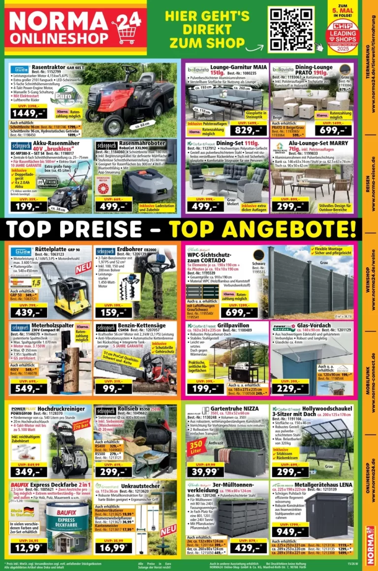 Norma online shop ab 06.04.2026