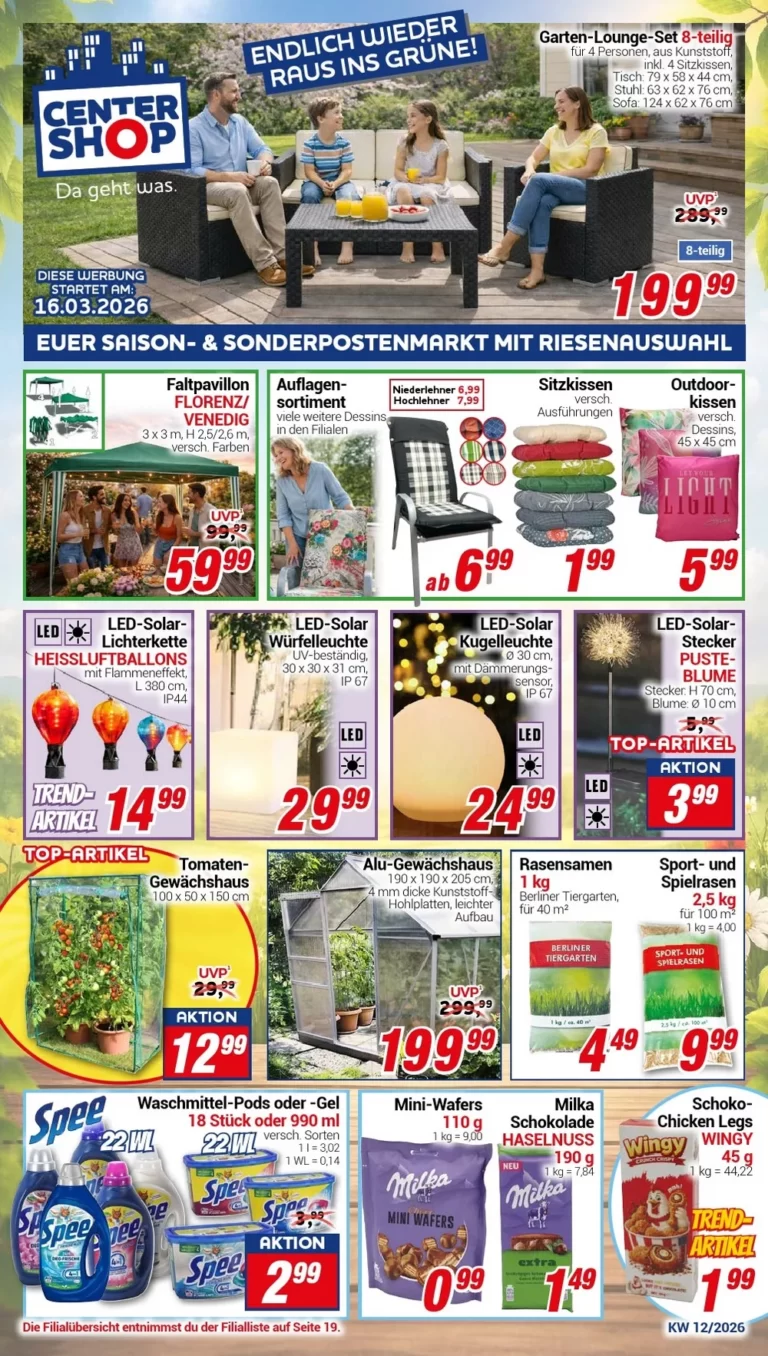 Prospekt Centershop 16.03.2026 bis 21.03.2026