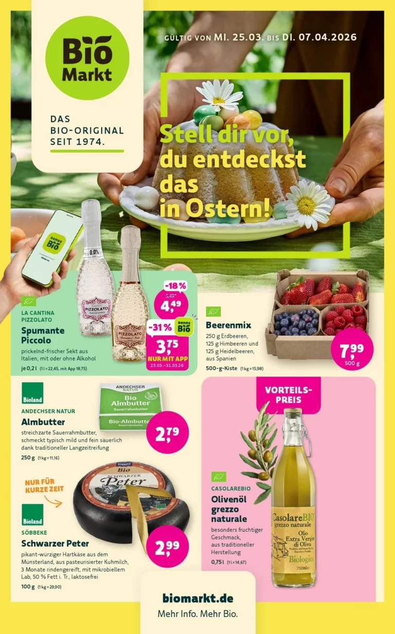 Biomarkt Denns Prospekt 25.03.2026 bis 07.04.2026