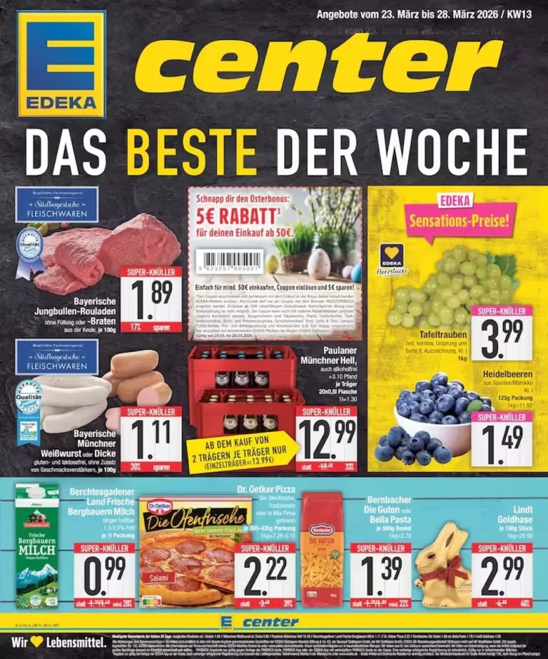 Edeka Center Prospekt 23.03.2026 bis 28.03.2026