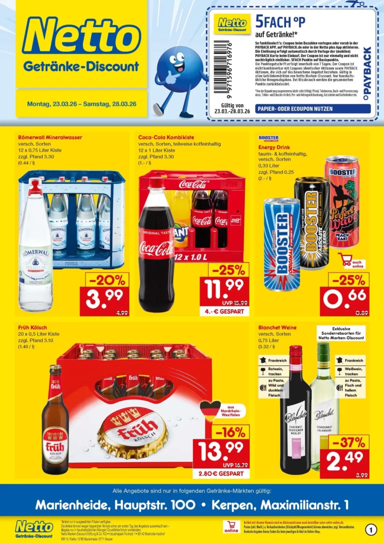 Netto getränke Marken discount 23.03.2026 bis 28.03.2026