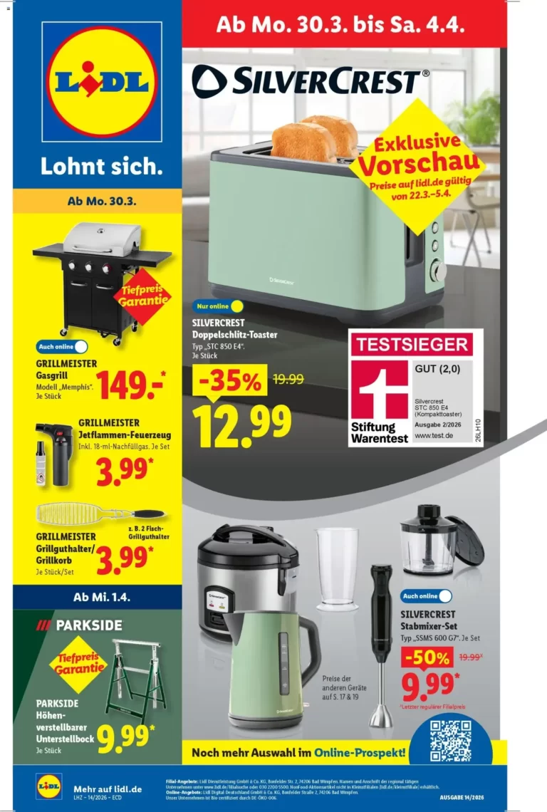Lidl Angebot 30.03.2026 bis 04.04.2026
