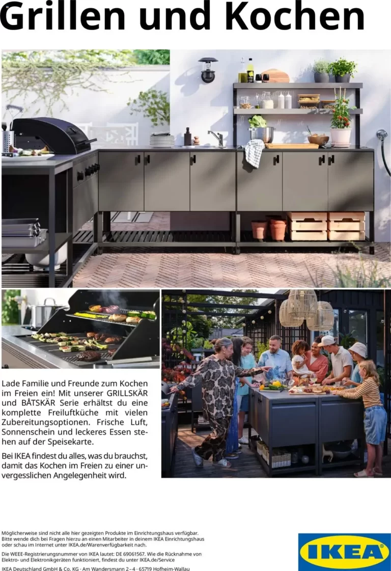 IKEA Grillen 2026 barbecue grill unterschrank Broschüre?