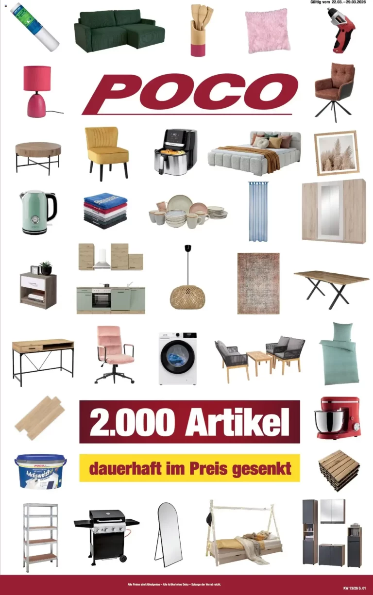 Poco prospekte küche 22.03.2026 bis 29.03.2026