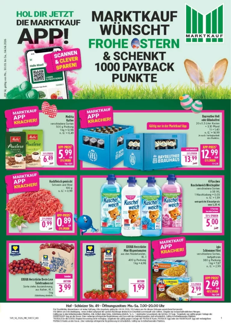 Marktkauf Prospekt 30.03.2026 bis 04.04.2026