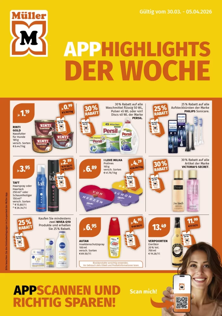 Prospekt Müller 30.03.2026 bis 05.04.2026