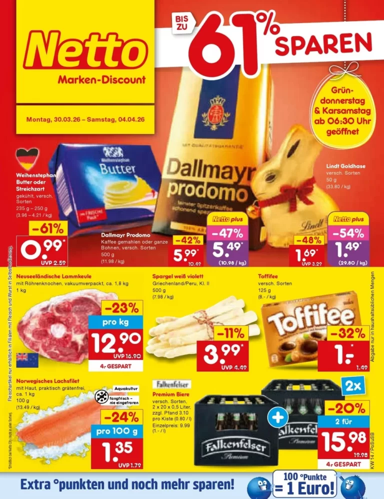 Prospekt von Netto marken discount 30.03.2026 nächste woche