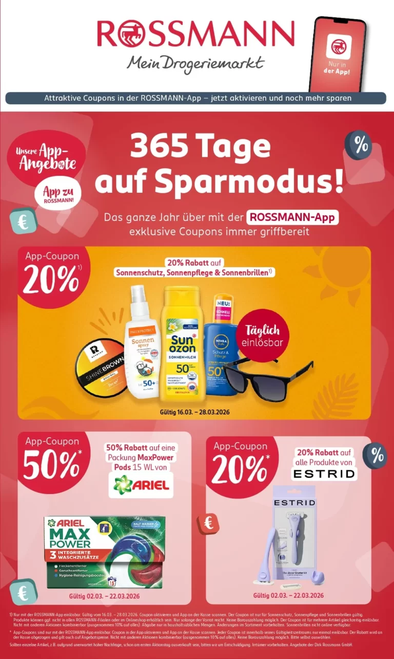 Rossmann Prospekt ab 16.03.2026 bis 28.03.2026