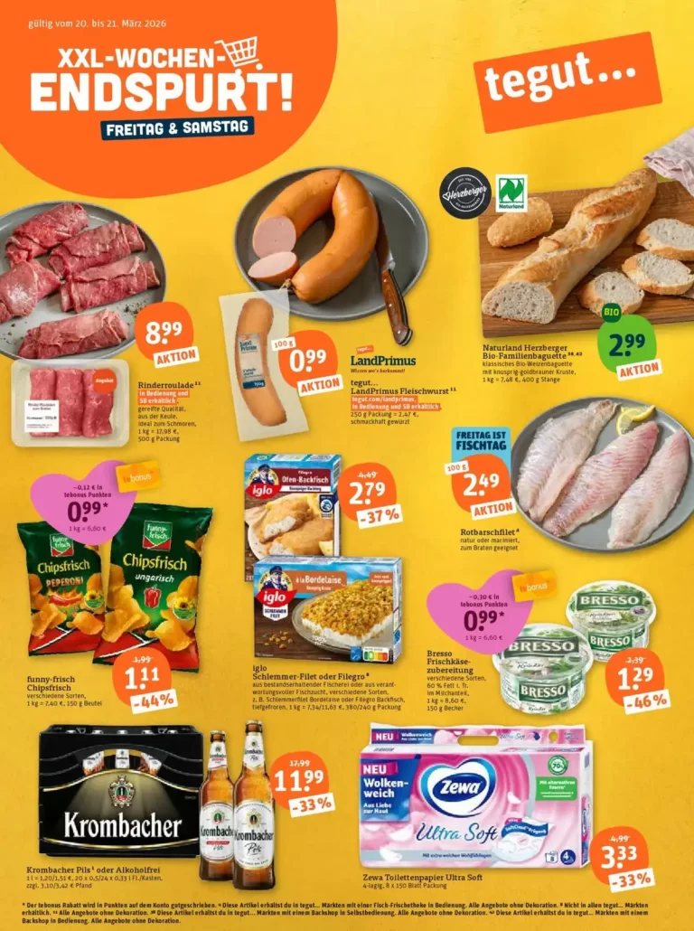 Tegut prospekte zum blättern Angebote 16.03.2026 diese woche