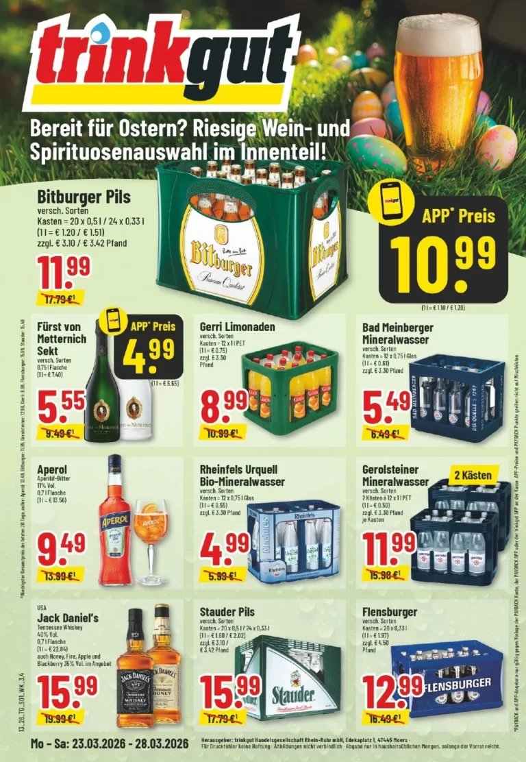 Trinkgut Prospekt 23.03.2026 bis 28.03.2026