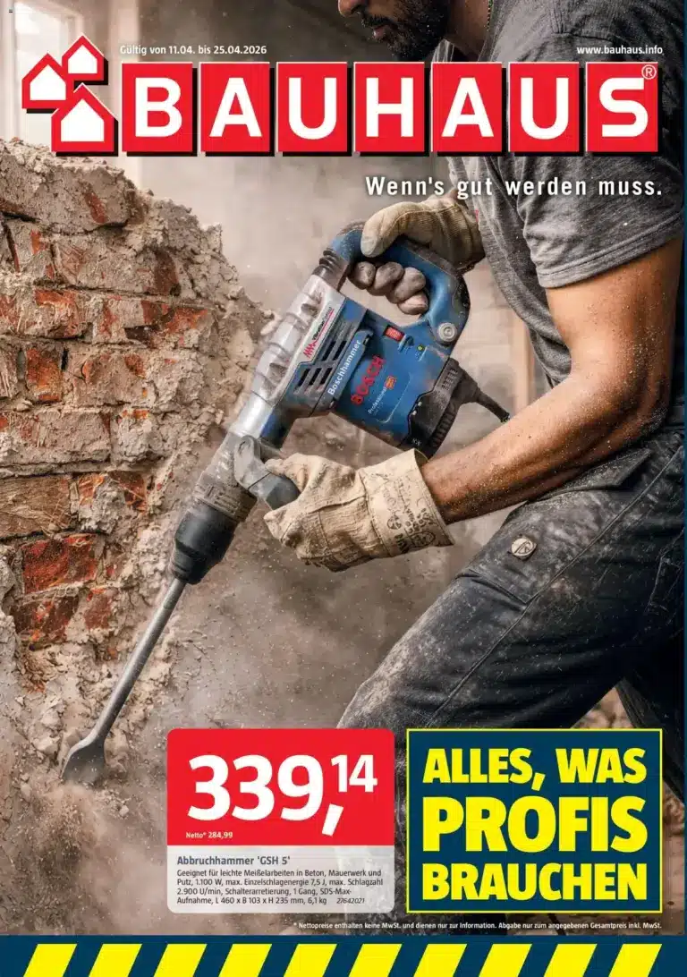 Prospekt Bauhaus 11.04.2026 – 25.04.2026