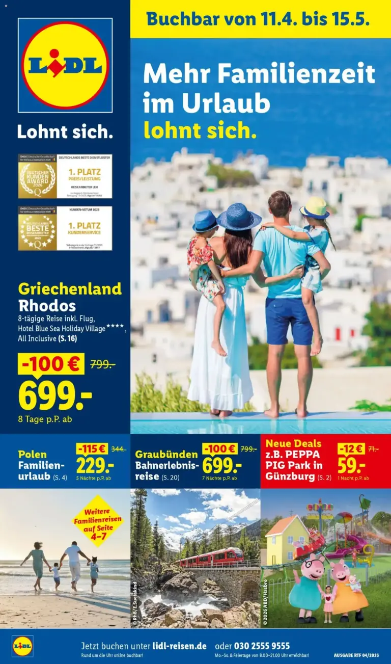 Lidl Prospekt Reisen ab 11.04.2026