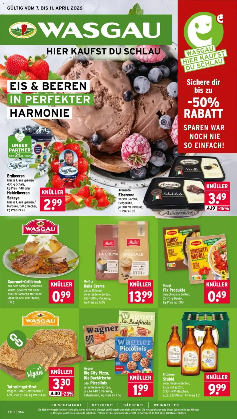 Prospekt Wasgau 07.04.2026 bis 11.04.2026