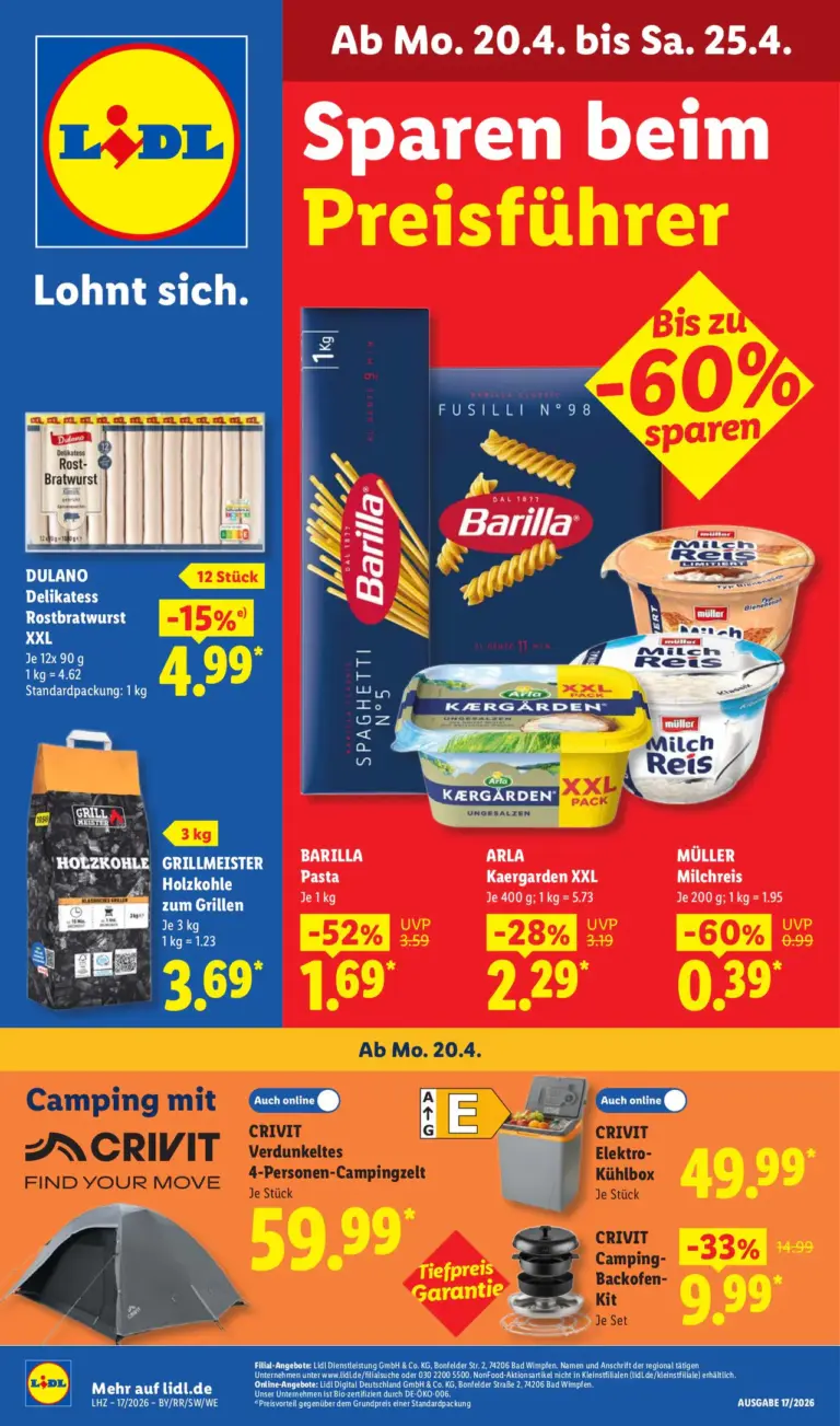 Prospekt Lidl 20.04.2026 bis 25.04.2026