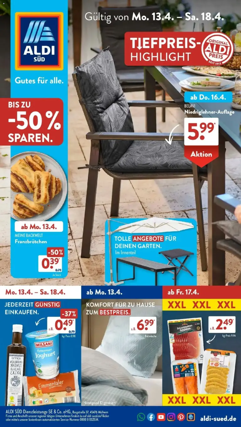 Aldi Süd Wochenangebote ab 13.04.2026 zum Blättern