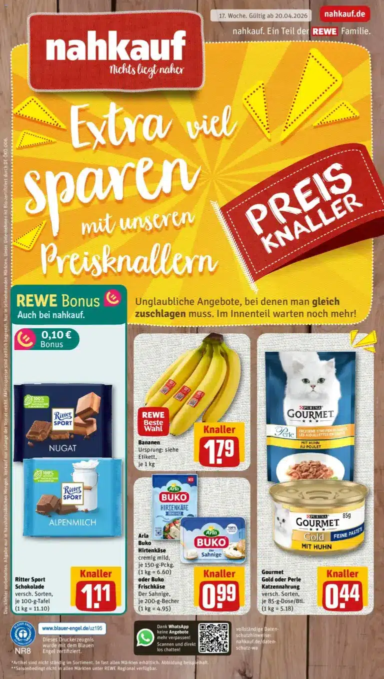 Nahkauf Prospekt ab 20.04.2026 zum Blättern