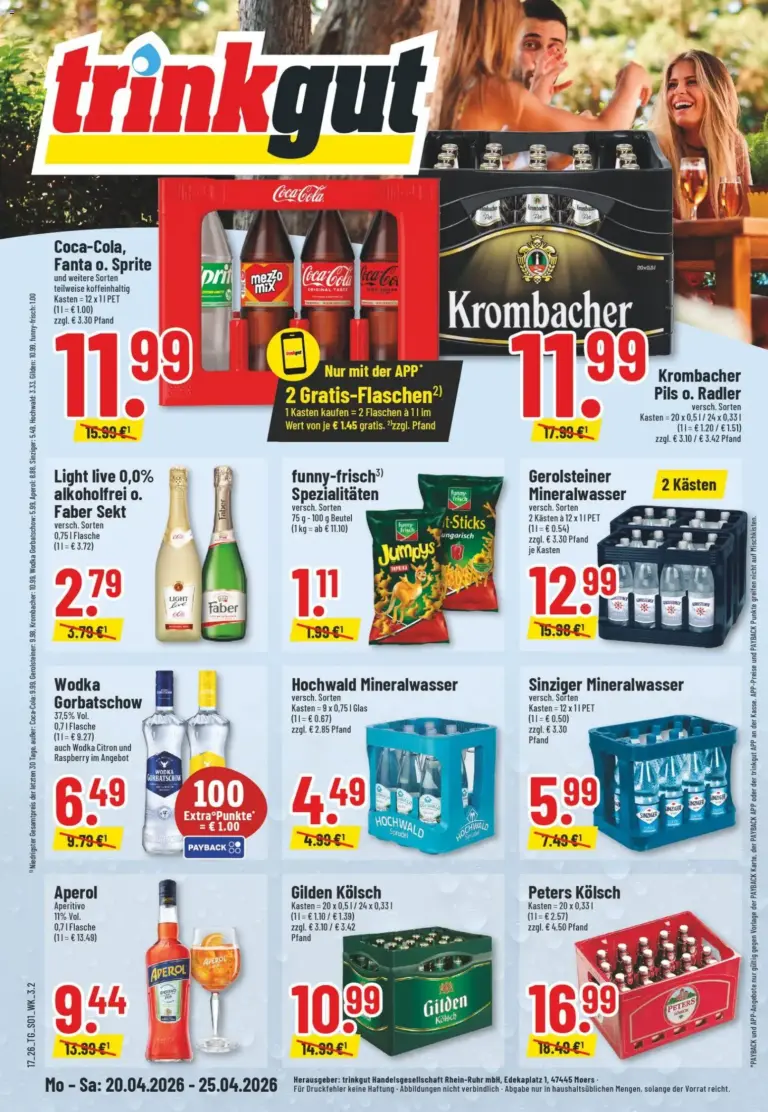 Trinkgut Prospekt ab 20.04.2026 Angebote online