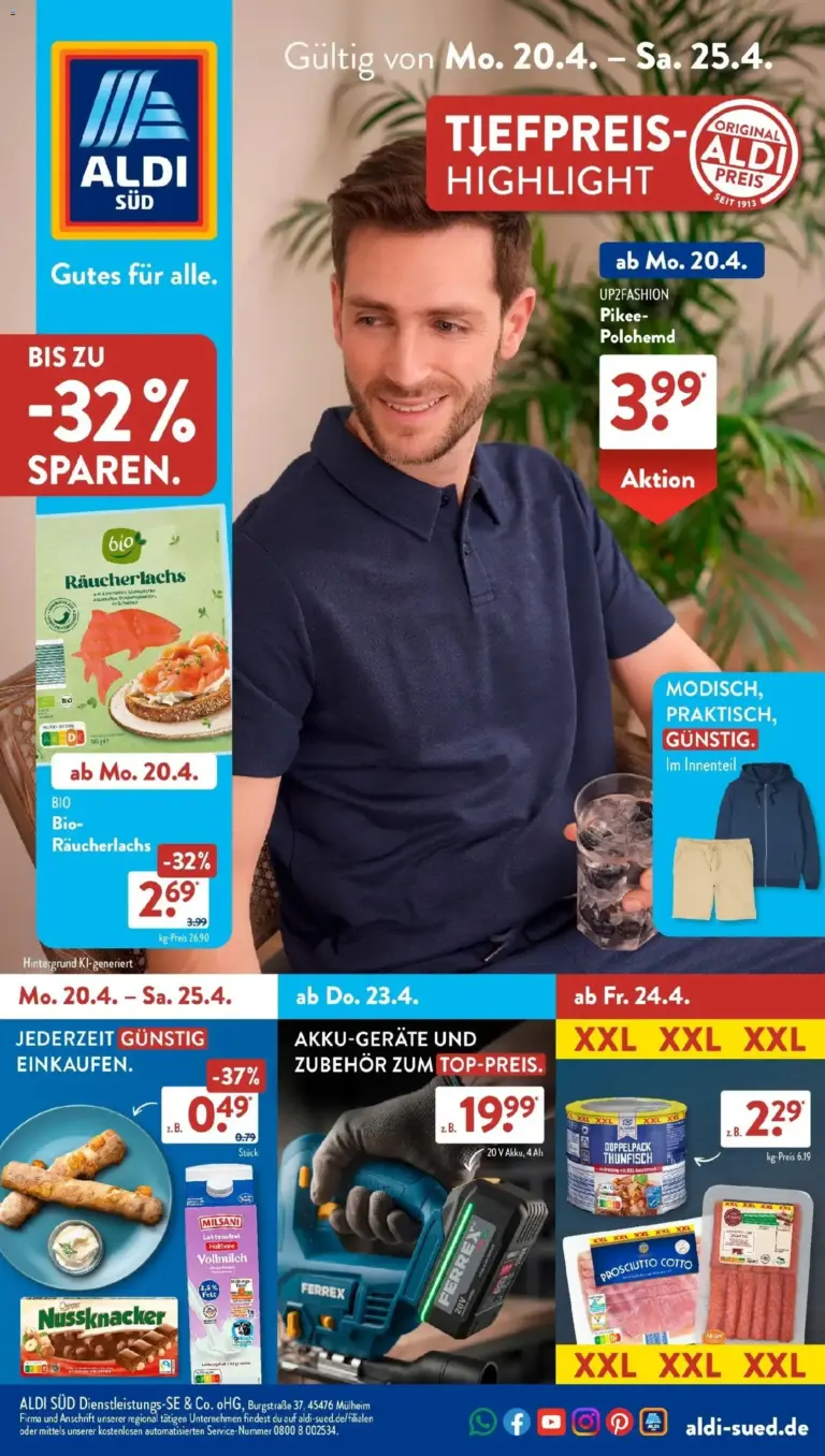 Aldi Süd Wochenangebote ab 20.04.2026 zum Blättern