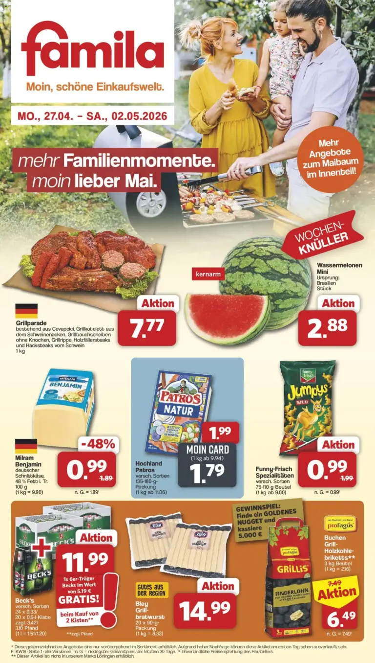 Famila Nordwest Prospekt ab 27.04.2026 zum Blättern
