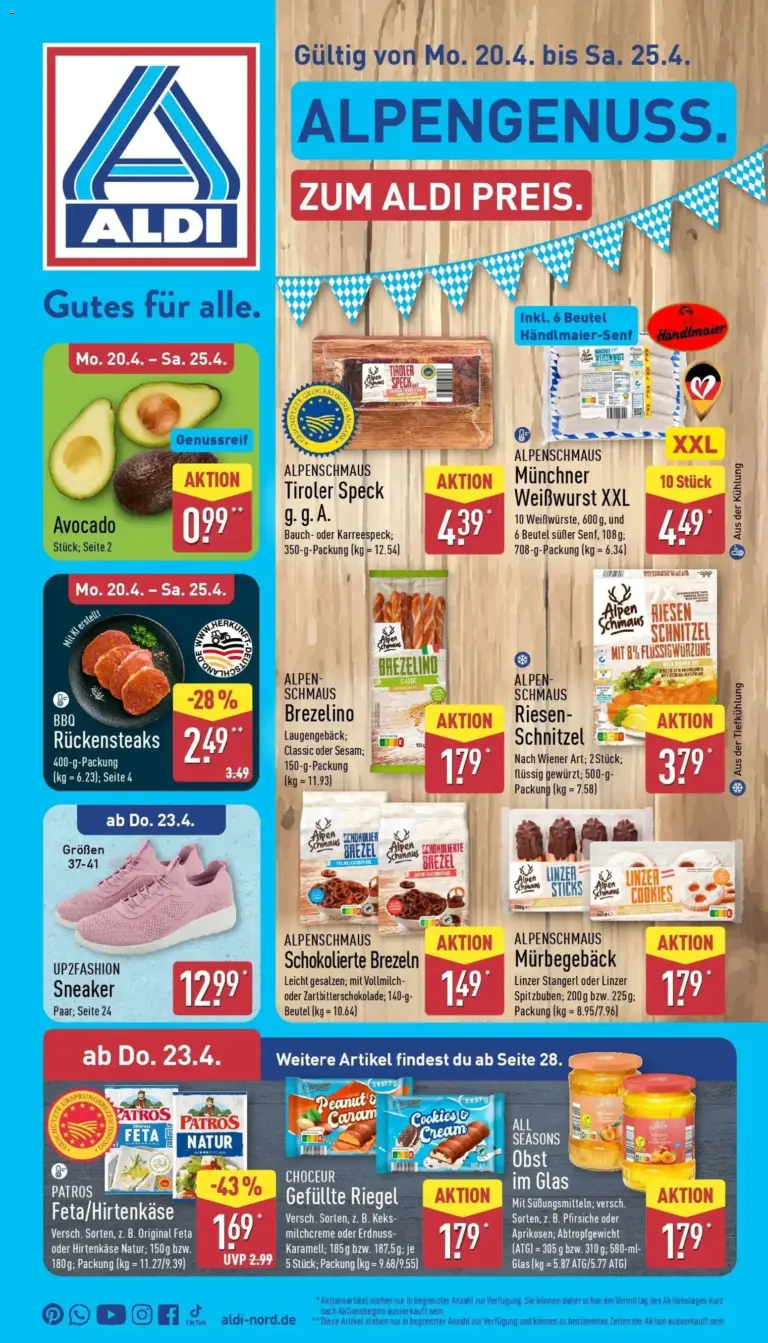 Aldi Wochenangebote ab 20.04.2026 Angebote Online