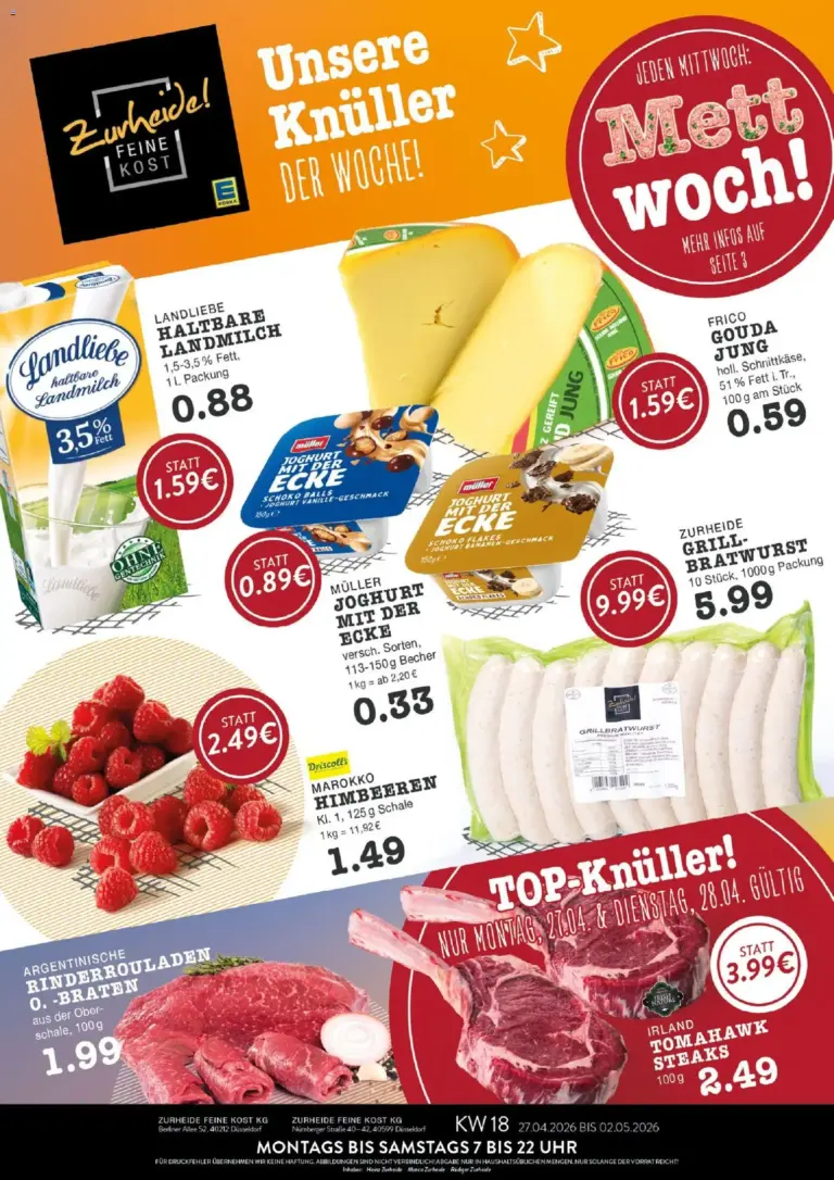 Edeka Zurheide Prospekt ab 27.04.2026 zum Blättern