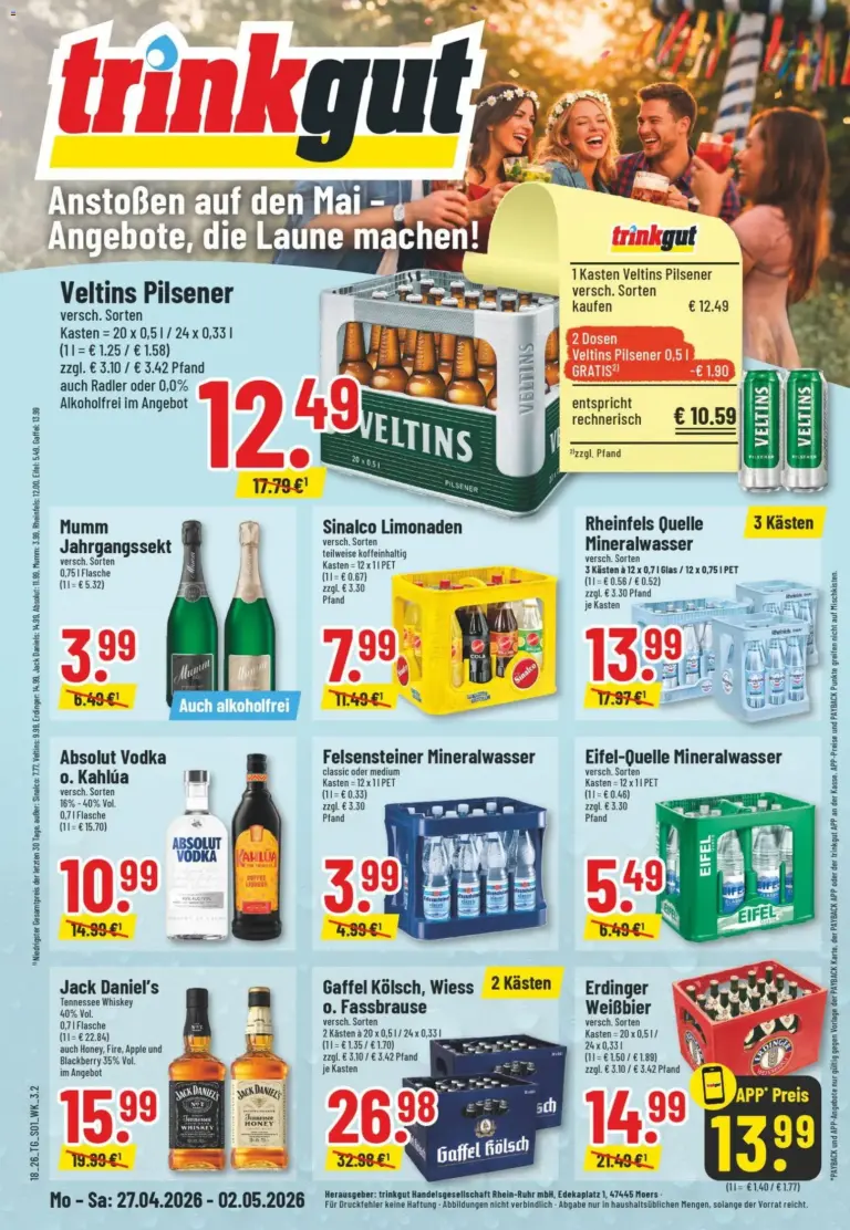 Trinkgut Prospekt ab 27.04.2026 Angebote online