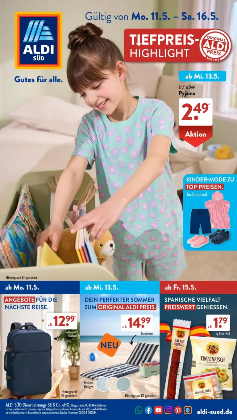 Aldi Süd Prospekt ab 11.05.2026 zum Blättern
