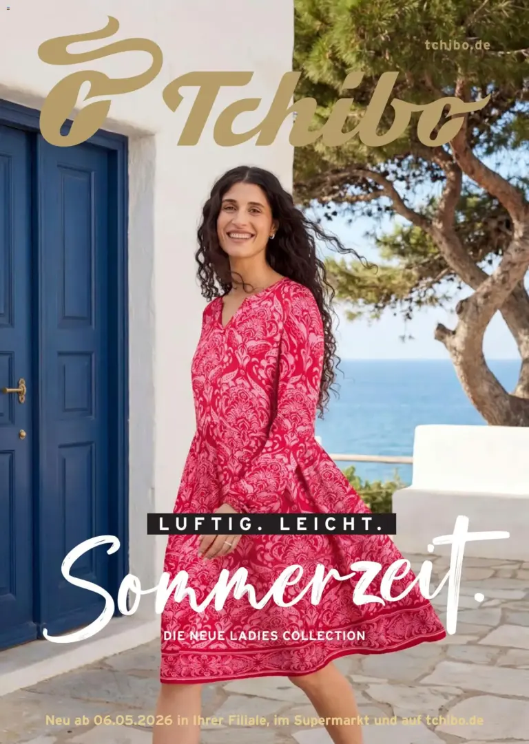 Prospekt Tchibo Luftig. Leicht. Sommerzeit ab 06.05.2026 zum Blättern