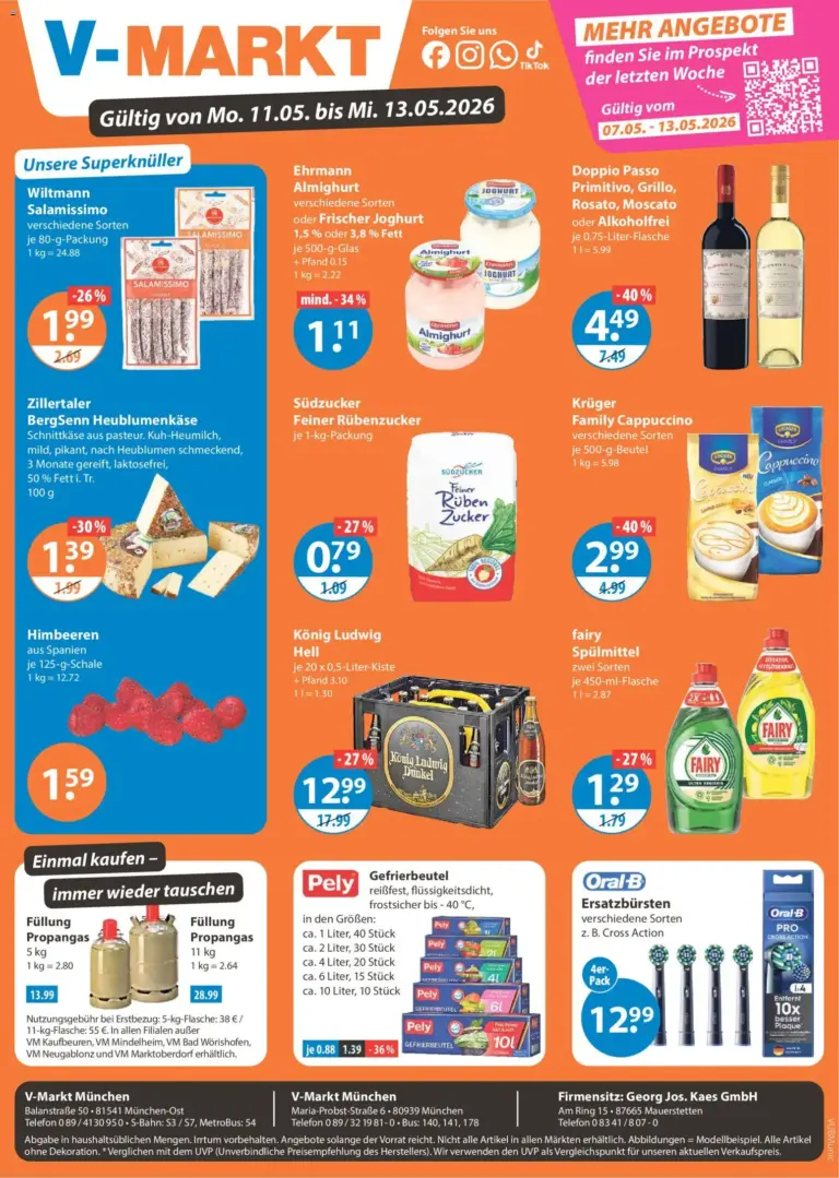 Angebote V-Markt München ab Montag ab 11.05.2026