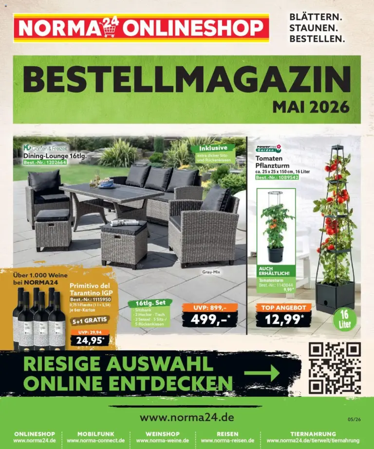 Norma Bestellmagazin Mai 2026 ab 08.05.2026 zum blättern Angebote