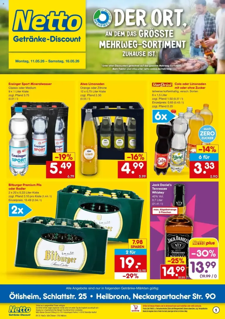 Netto Marken-Discount Prospekt Ötisheim ab 10.05.2026 Angebote