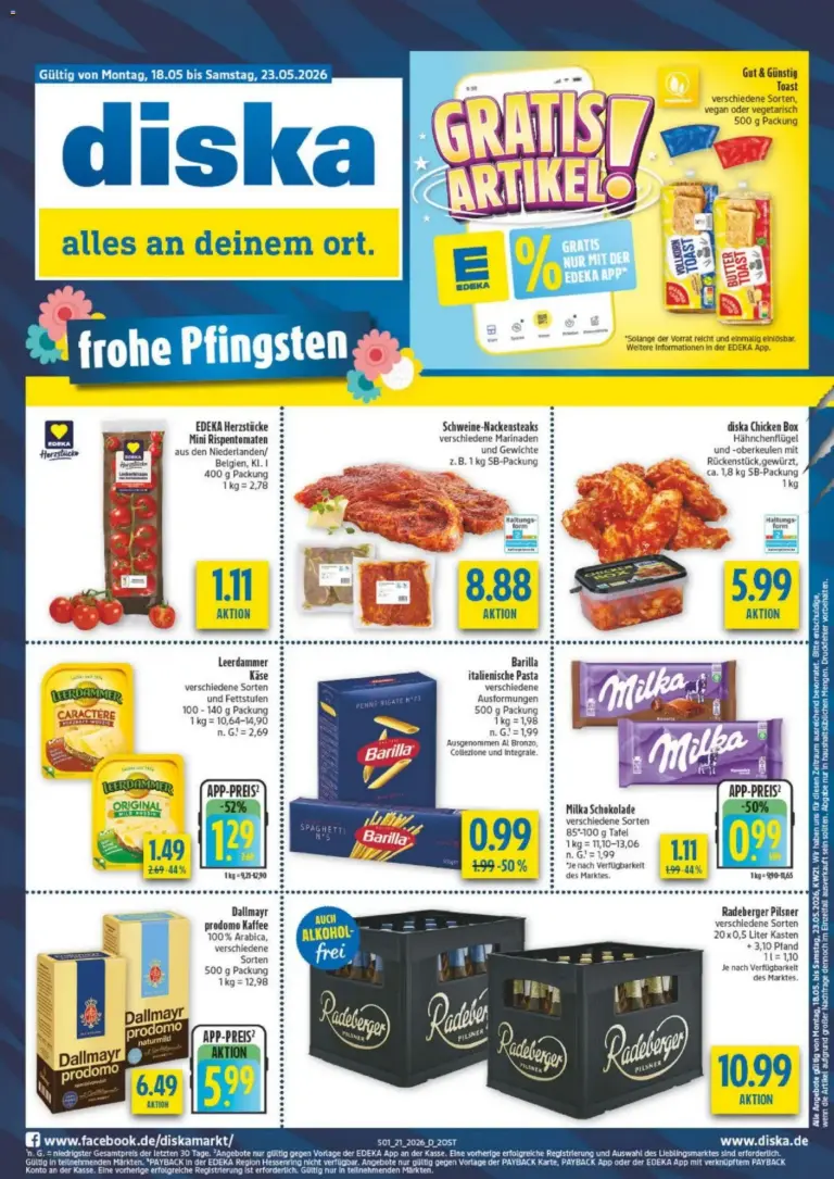 Diska - Diska Angebote Sachsen-Thüringen KW21 ab 18.05.2026 zum Blättern