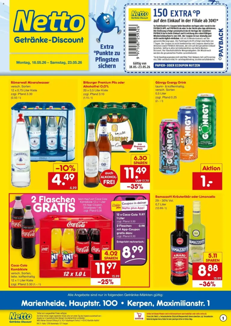 Netto Marken-Discount Prospekt Kerpen ab 17.05.2026 Angebote