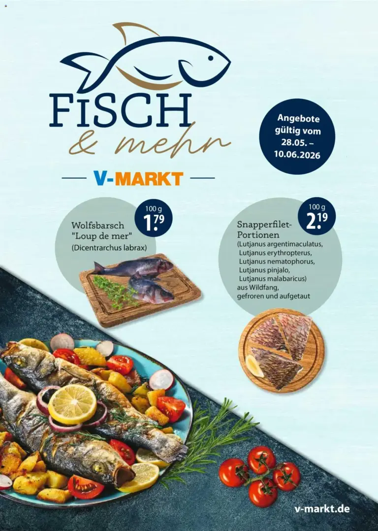 Angebote V-Markt Fischangebote München ab 28.05.2026