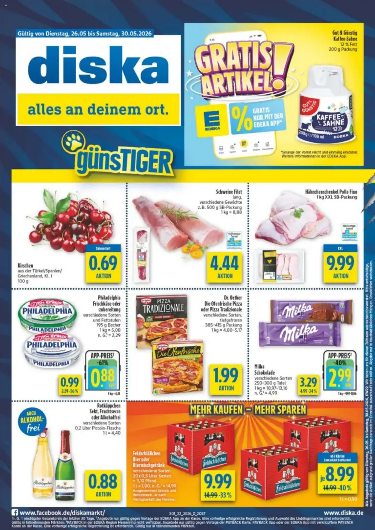 Diska Prospekt ab 26.05.2026 zum Blättern