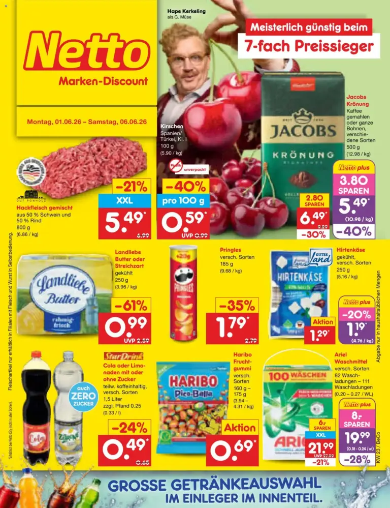 Netto Marken-Discount Prospekt ab 01.06.2026 Angebote