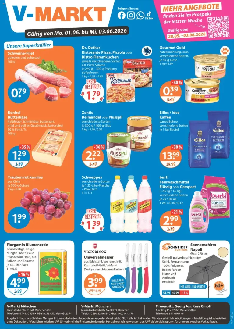 Angebote V-Markt München ab Montag ab 01.06.2026