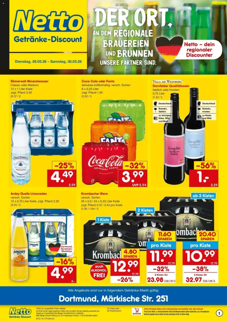 Netto Marken-Discount Prospekt Dortmund ab 26.05.2026 Angebote
