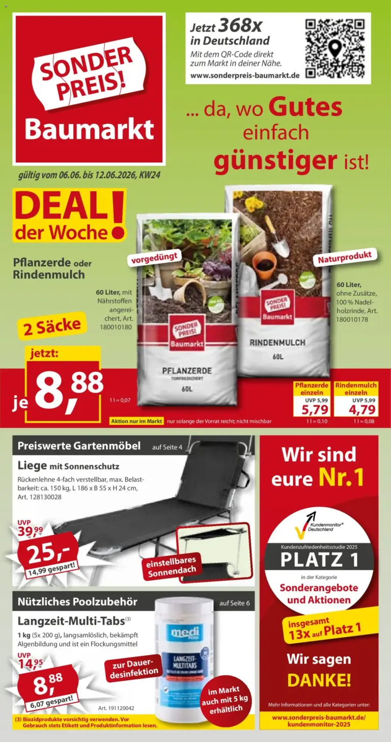 Sonderpreis Baumarkt Prospekt ab 06.06.2026 zum Blättern