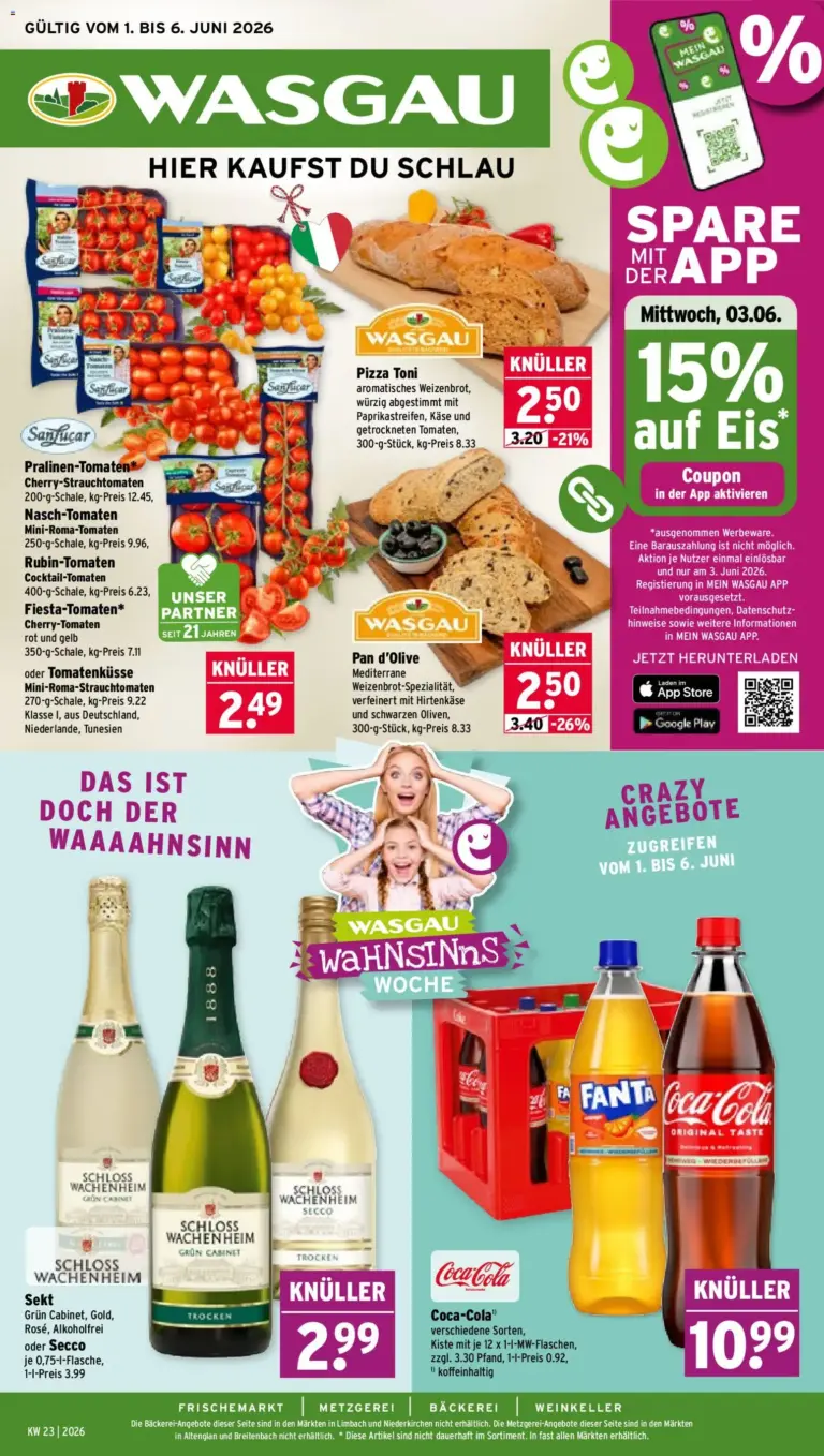 Wasgau Prospekt ab 01.06.2026 zum Blättern