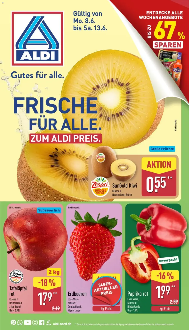Aldi Prospekt ab 08.06.2026 Angebote Online