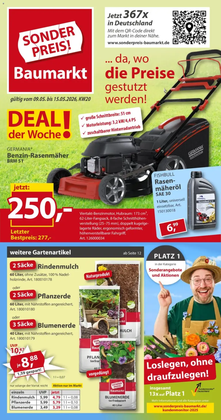 Sonderpreis Baumarkt Prospekt ab 09.05.2026 zum Blättern