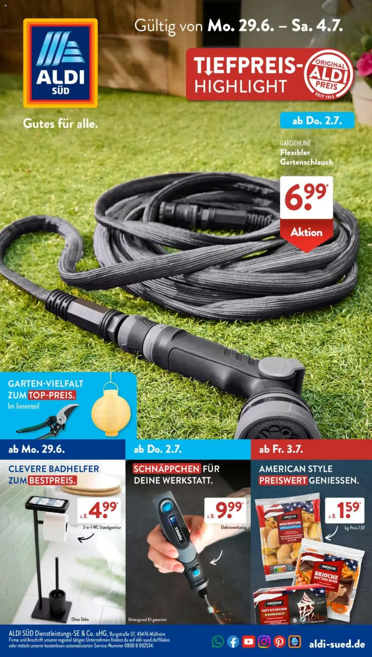 Aldi Süd Prospekt ab 29.06.2026 zum Blättern